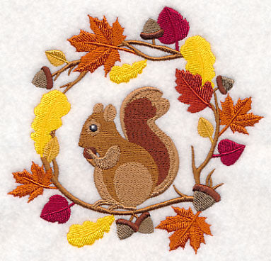 Wreathed in Autumn Squirrel