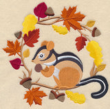 Wreathed in Autumn Chipmunk