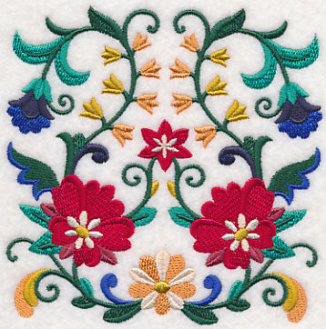 Sweet Symmetry Flower Square 2