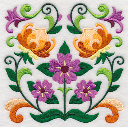 Sweet Symmetry Flower Square 3