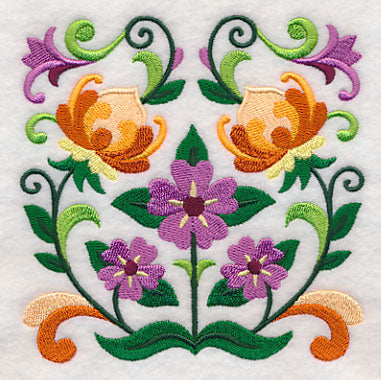 Sweet Symmetry Flower Square 3