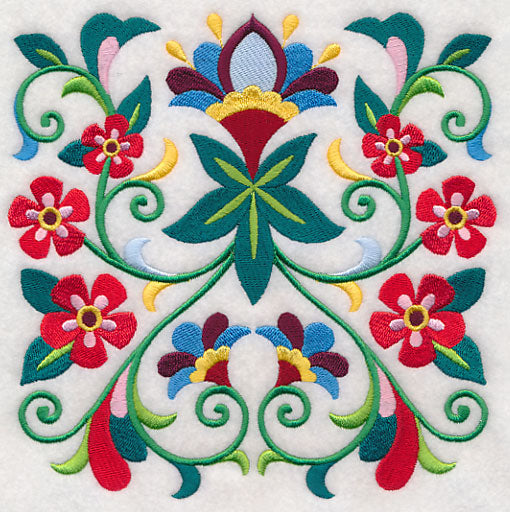 Sweet Symmetry Flower Square 4