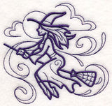 Doodle Flying Witch