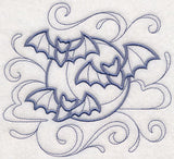 Doodle Bats and Moon