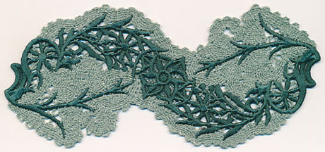 Flourishing Flower Spray (Battenburg Lace with Rayon)