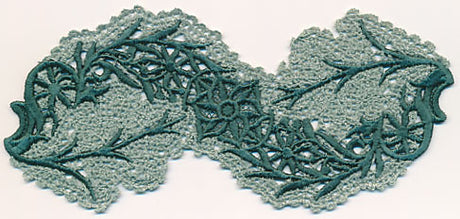 Flourishing Flower Spray (Battenburg Lace with Rayon)