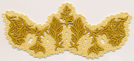 Flourishing Leaf Spray (Battenburg Lace with Rayon)