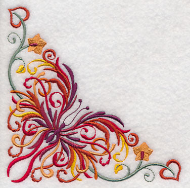 Flourishing Fall Butterfly Corner