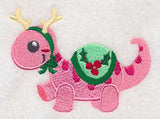 Friendly Christmas Dinosaur Girl