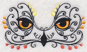 Owl Face with Flourish