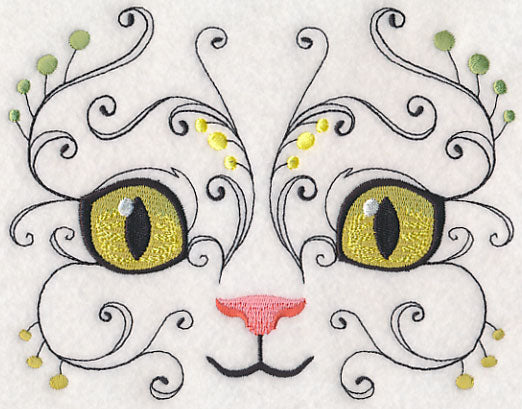 Kitten Face with Flourish