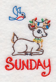 Christmas Reindeer - Sunday (Vintage)