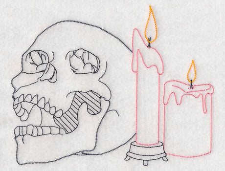 Skull and Candles (Vintage)