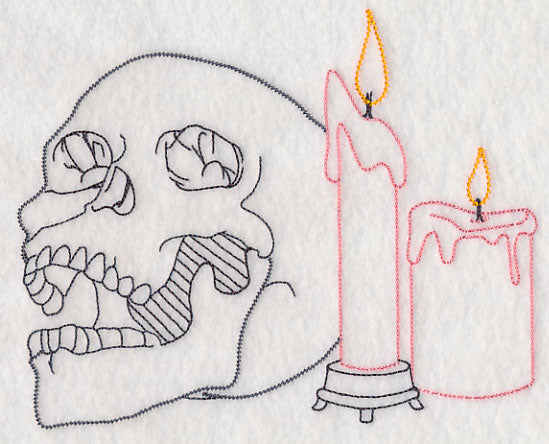 Skull and Candles (Vintage)
