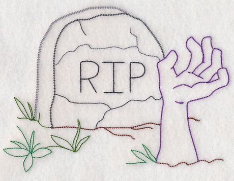 Tombstone with Zombie Hand (Vintage)