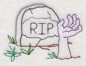 Tombstone with Zombie Hand (Vintage)