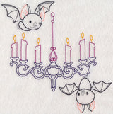 Chandelier and Bats (Vintage)