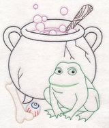 Cauldron with Frog (Vintage)