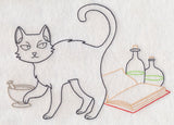 Cat with Potion Book (Vintage)