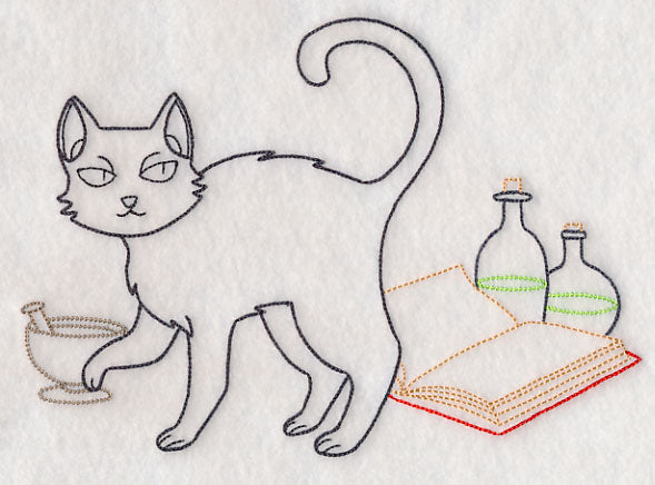 Cat with Potion Book (Vintage)