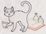 Cat with Potion Book (Vintage)