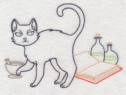 Cat with Potion Book (Vintage)
