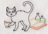 Cat with Potion Book (Vintage)