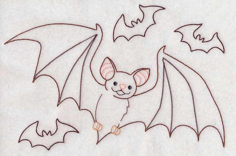 Bats in Flight (Vintage)