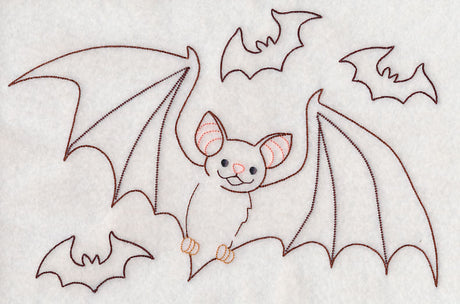 Bats in Flight (Vintage)