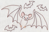 Bats in Flight (Vintage)
