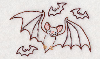 Bats in Flight (Vintage)