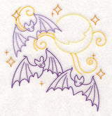 Bats in Full Moon (Vintage)