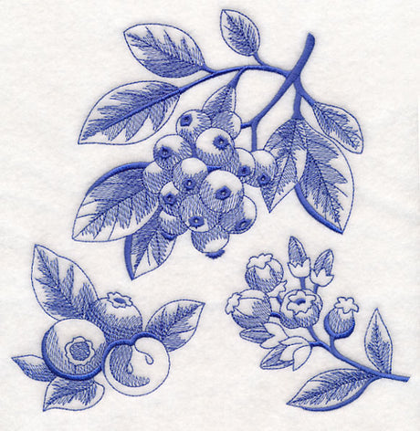 Blueberry Botanical (Toile)