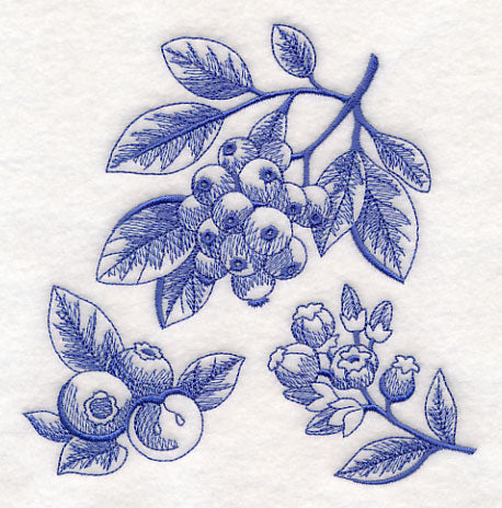 Blueberry Botanical (Toile)