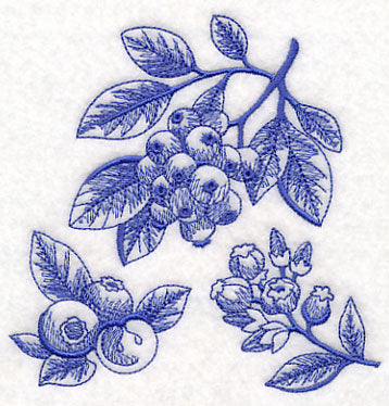 Blueberry Botanical (Toile)