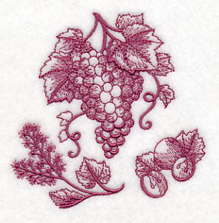 Grapes Botanical (Toile)