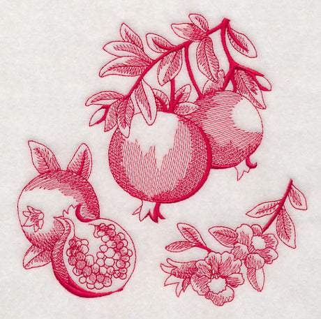 Pomegranate Botanical (Toile)
