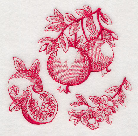 Pomegranate Botanical (Toile)