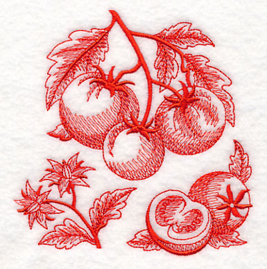 Tomato Botanical (Toile)