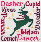 Santa's Eight Reindeer Square