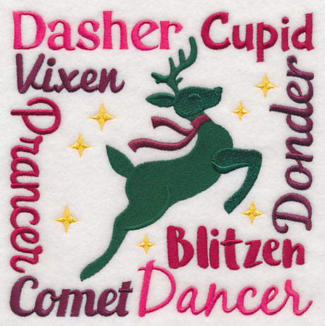 Santa's Eight Reindeer Square