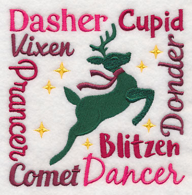 Santa's Eight Reindeer Square