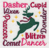 Santa's Eight Reindeer Square