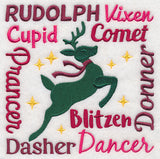 Santa's Nine Reindeer Square