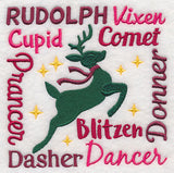 Santa's Nine Reindeer Square