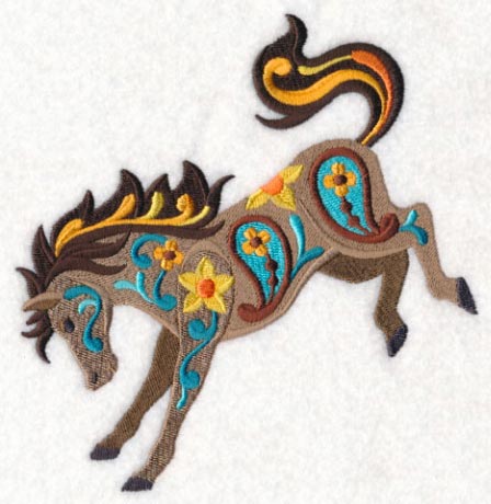 Flower Power Bucking Bronco