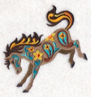 Flower Power Bucking Bronco