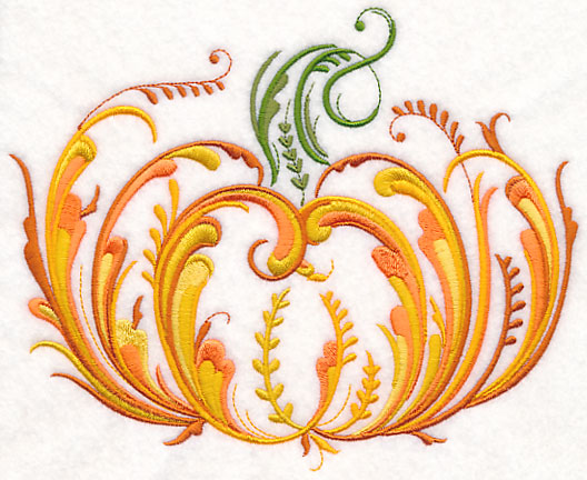 Rosemaling Pumpkin