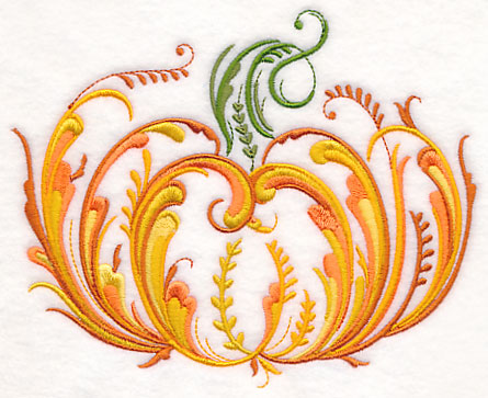 Rosemaling Pumpkin