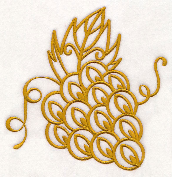 Grapes (Goldwork)
